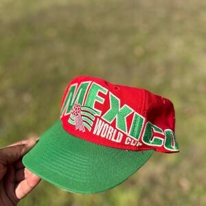 Mexico World Cup Red and Green Baseball Cap